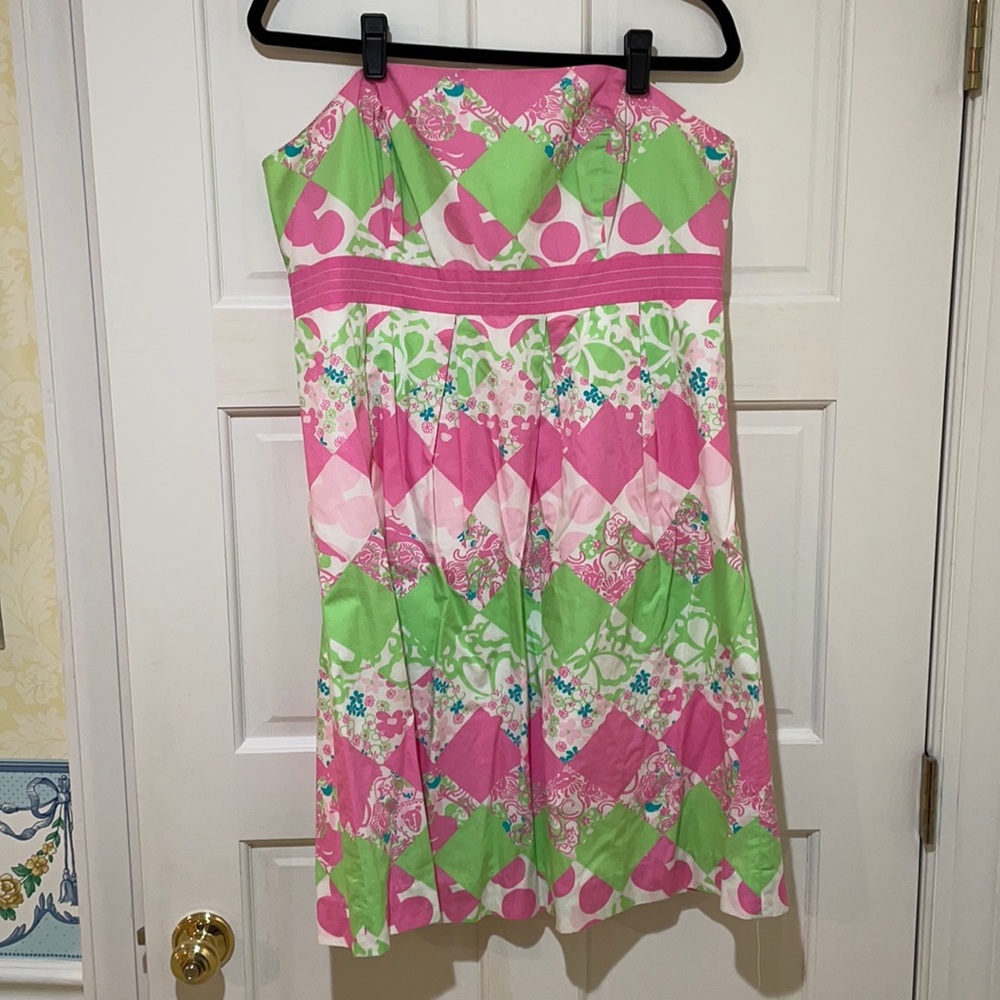 Lilly Pulitzer Strapless Cotton Dress